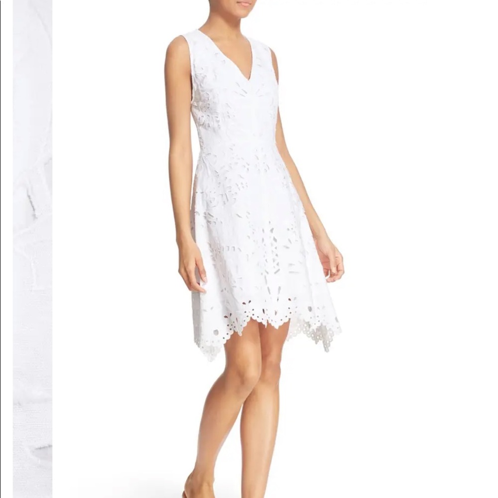 Jemion E' Embroidered Eyelet Dress by THEORY